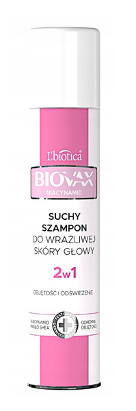 Suchy szampon do włosów z masłem shea wit. B3 L'Biotica Biovax