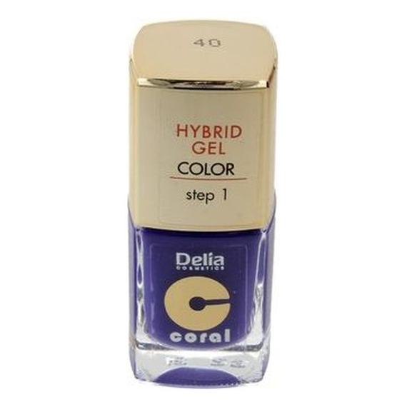 Delia Lakier do paznokci 40 Coral Hybrid 11ml