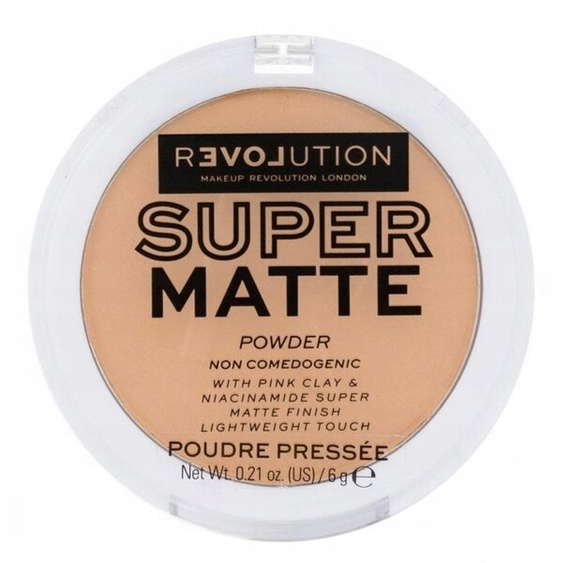 Matujący puder w kamieniu do twarzy Revolution Super Matte Warm Beige 