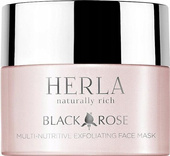 Maska do twarzy liftingująca z kwasem hialuronowym Herla black rose