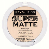 Matujący puder do twarzy transparentny Revolution Super Matte 