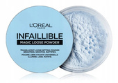 Matujący puder sypki z niebieskimi pigmentami Loreal Magic Loose Powder