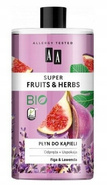 Płyn do kąpieli z lawendą i figą odprężający AA super fruits&herbs 750ml