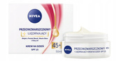 Ujędrniający krem do twarzy  z masłem shea spf15 Nivea anti-wrinke 45+