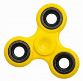 Zabawka antystresowa zręcznościowa oryginalny Hand Fidget Spinner żółty