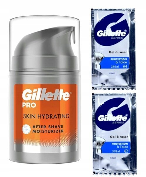 Gilette balsam po goleniu + 2szt żelu do golenia