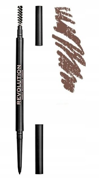 Kredka do brwi ze szczoteczką Revolution precise medium brown