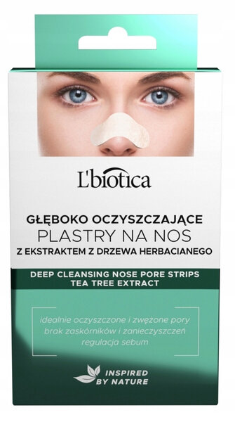 L'BIOTICA plastry na nos głęgoko oczyszczające zaskórniki