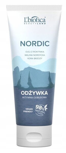 L'Biotica odżywka do włosów z malinami i olejem z rokitnika Nordic Vegan