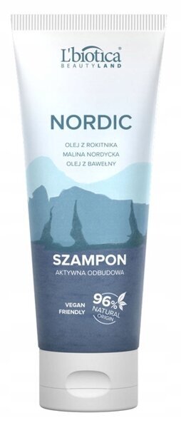 L'Biotica szampon do włosów z malinami i olejem z rokitnika Nordic Vegan 