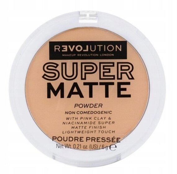 Matujący puder w kamieniu do twarzy Revolution Super Matte Warm Beige 