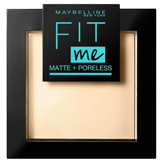 Maybelline Fit Me puder matujący z lusterkiem i gąbeczką Porcelain 110