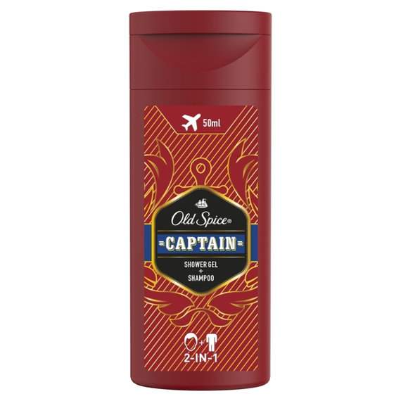 Old Spice Captain Żel pod prysznic + szampon dla mężczyzn 50ml