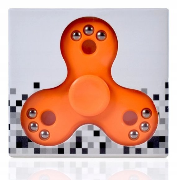 Oryginalny Hand Fidget Spinner Pomarańczowy Zabawka