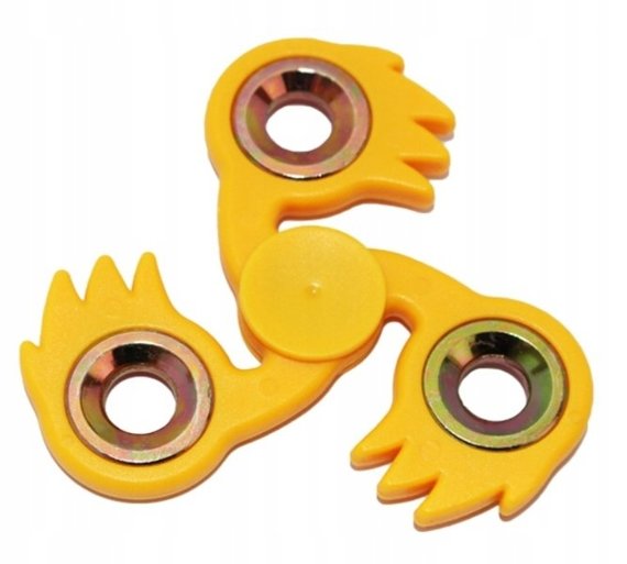 Oryginalny Hand Fidget Spinner Żółty Prezent