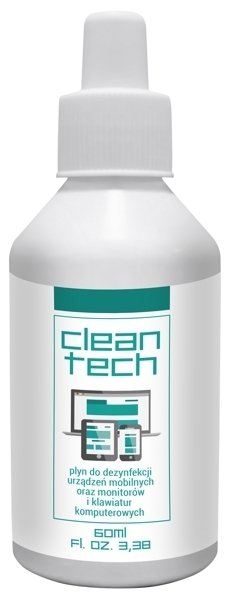 Płyn do dezynfekcji urządzeń mobilnych kart kluczy Clean Tech 60ml