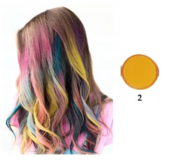 Puder Kreda do farbowania włosów pasemka kolor 2