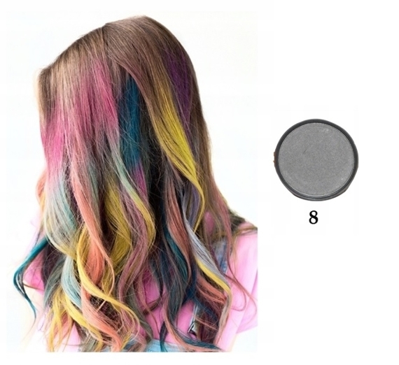 Puder Kreda do farbowania włosów pasemka kolor 8