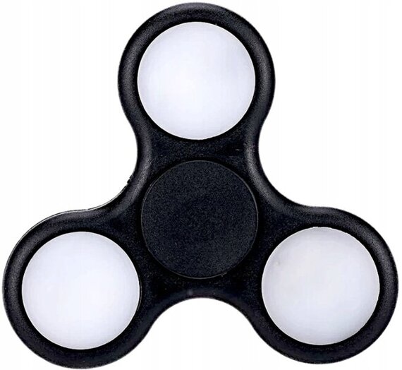 Zabawka antystresowa spinner świecący led prezent hand fidget spinner