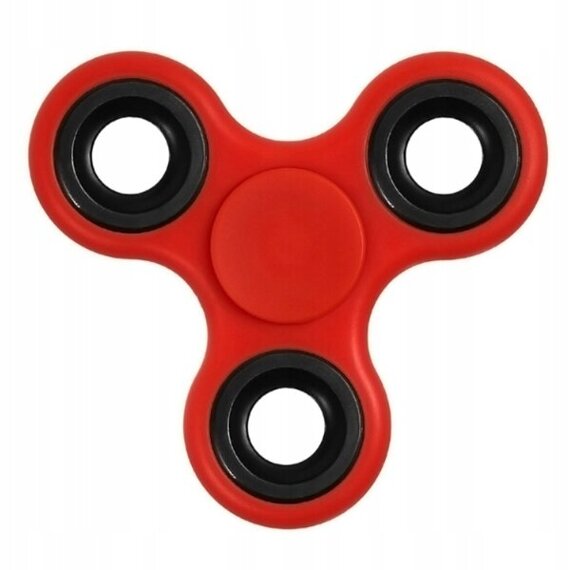 Zabawka antystresowa zręcznościowa oryginalny Hand Fidget Spinner czerwony